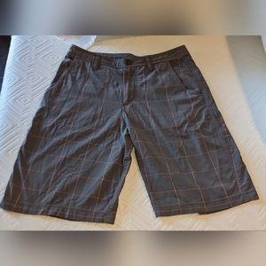 Lululemon Mens Kahuna Shorts Plaid Grey 32